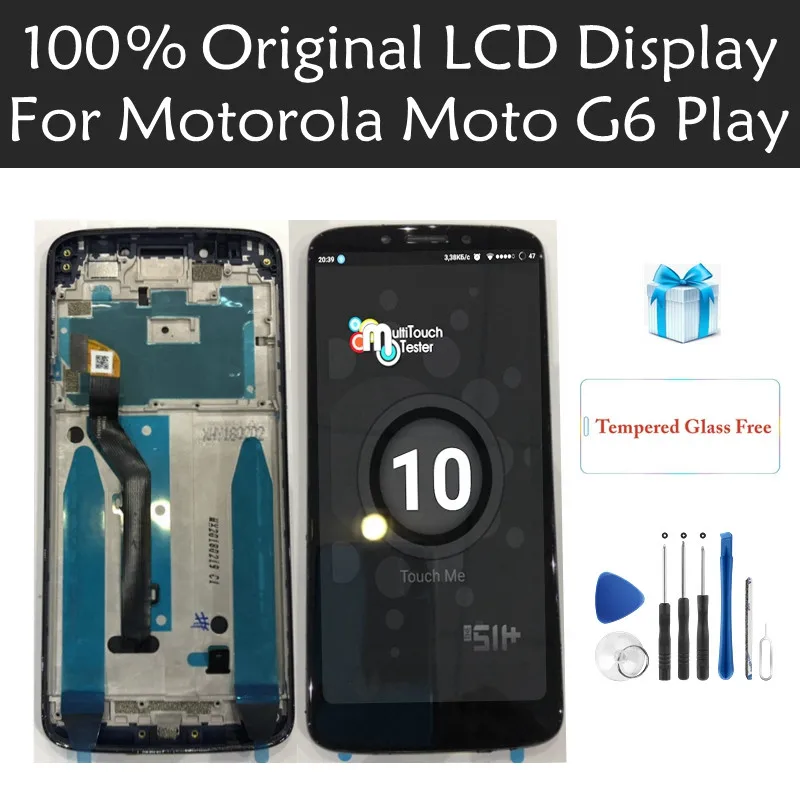 Original for Motorola Moto G6 Play LCD Display + Frame 10Touch Screen for Moto G6 Play LCD Screen Replacement Repair Spare Parts
Original for Motorola Moto G6 Play LCD Display + Frame 10Touch Screen for Moto G6 Play LCD Screen Replacement Repair Spare Parts