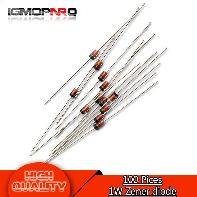100pcs 1W Zener diode DO-41 3V 3V3 3V6 3V9 4V3 4V7 5V1 5V6 6V2 6V8 7V5 8V2 9V1 10V 11V 12V 13V 1N4733A 1N4742A 1N4728A HJXRHGAL
100pcs 1W Zener diode DO-41 3V 3V3 3V6 3V9 4V3 4V7 5V1 5V6 6V2 6V8 7V5 8V2 9V1 10V 11V 12V 13V 1N4733A 1N4742A 1N4728A HJXRHGAL