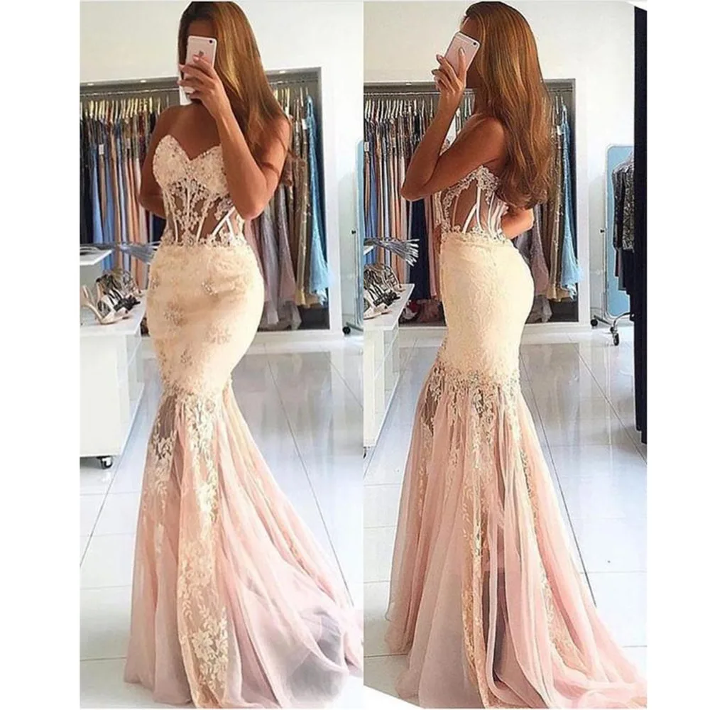 See Through 2019 Prom Dresses Mermaid Sweetheart Tulle Lace Beaded Party Maxys Long Prom Gown Evening Dresses Robe De Soiree
See Through 2019 Prom Dresses Mermaid Sweetheart Tulle Lace Beaded Party Maxys Long Prom Gown Evening Dresses Robe De Soiree