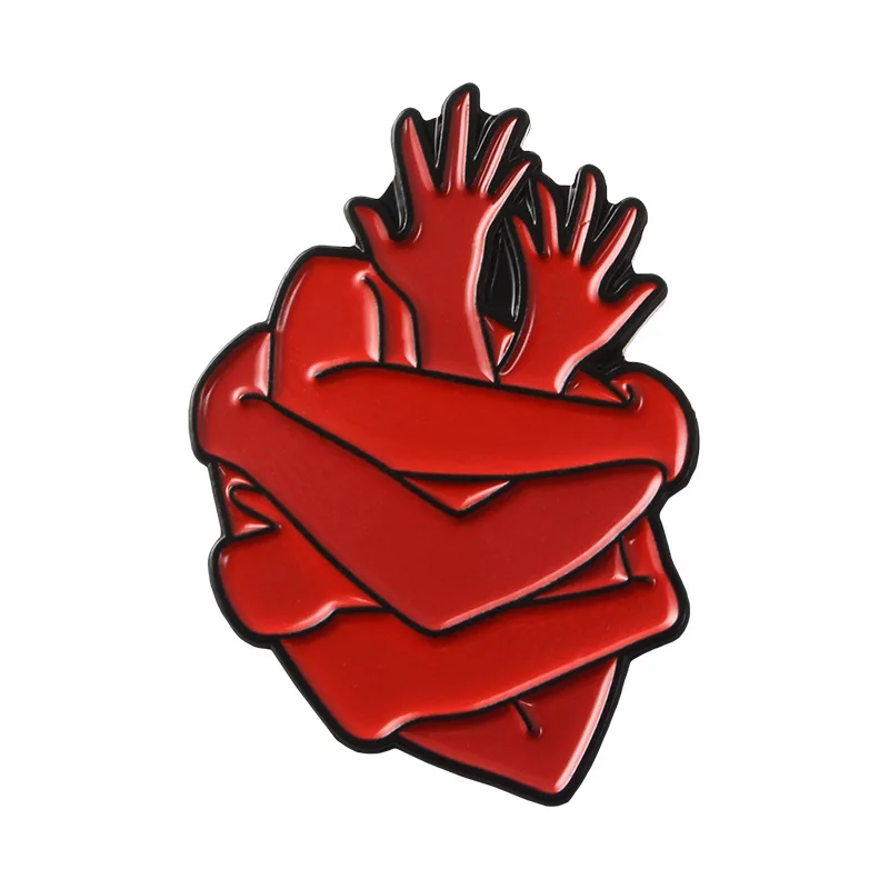 New Red Heart Metal Enamel Brooch Multi Hands Embrace Heart Vascular Badge Pin Trendy Medical Student Nurse Coat Jewelry Gift
New Red Heart Metal Enamel Brooch Multi Hands Embrace Heart Vascular Badge Pin Trendy Medical Student Nurse Coat Jewelry Gift