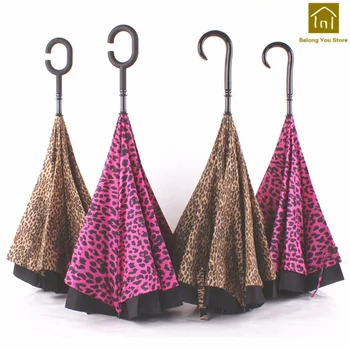 Leopard Sunshade Sun Rain Reverse Umbrella Double Layer Umbrellas Women Uv Parasol Guarda Chuvas Poncho Shade Supplies BKV045
Leopard Sunshade Sun Rain Reverse Umbrella Double Layer Umbrellas Women Uv Parasol Guarda Chuvas Poncho Shade Supplies BKV045