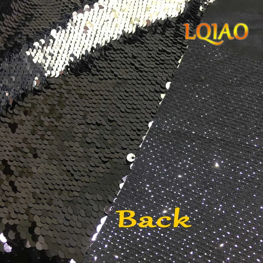 Black silver Sequin Tablecloth-6