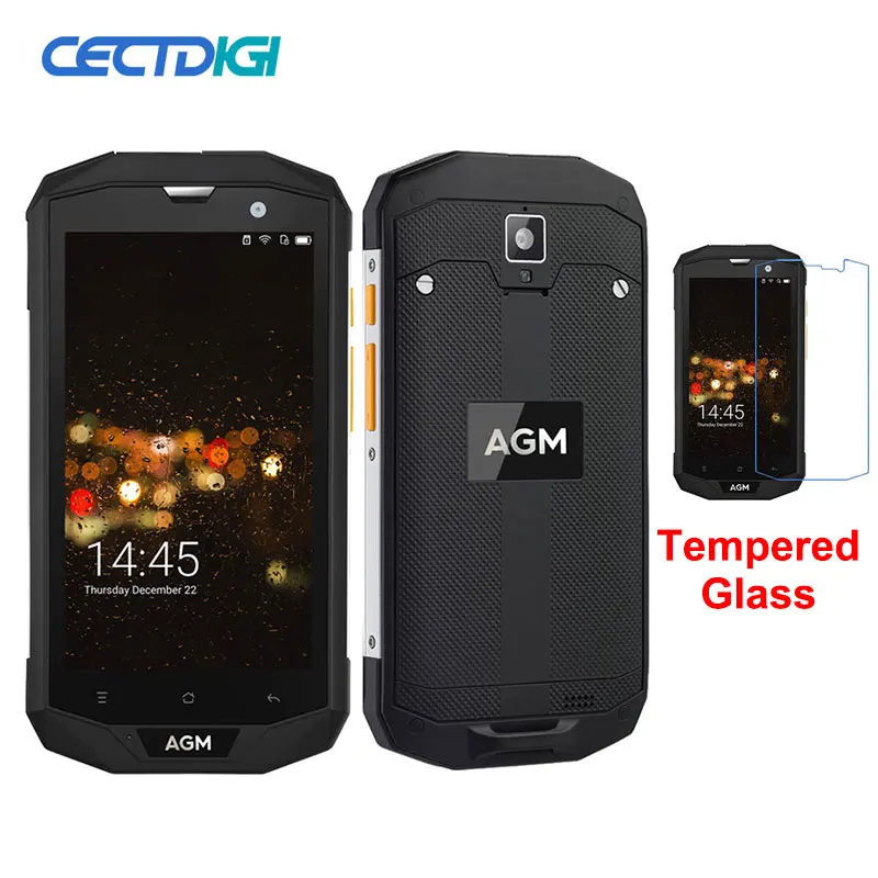 Original AGM A8 IP68 Waterproof Mobile Phone 5.0"HD 3GB RAM 32GB ROM Qualcomm MSM8916 Quad Core 13.0MP 4050mAh NFC OTG
Original AGM A8 IP68 Waterproof Mobile Phone 5.0"HD 3GB RAM 32GB ROM Qualcomm MSM8916 Quad Core 13.0MP 4050mAh NFC OTG