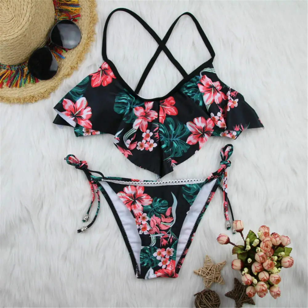 Tropical Hem Sexy Bikinis set 10