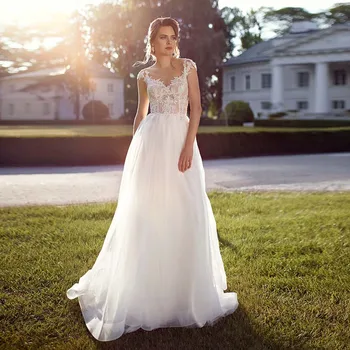 Eightale Boho Wedding Dress V-Neck Appliques Lace Cap Sleeves A-Line Beach Wedding Gowns Custom made Sexy Bridal Dresses
Eightale Boho Wedding Dress V-Neck Appliques Lace Cap Sleeves A-Line Beach Wedding Gowns Custom made Sexy Bridal Dresses