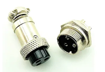 (10PCS/10 pairs) 3PIN interfaces, 16mm GX16-3 core plug, cable connector plug + socket
(10PCS/10 pairs) 3PIN interfaces, 16mm GX16-3 core plug, cable connector plug + socket