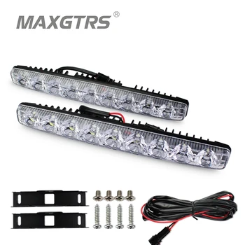 2x High Quality LED DRL Car Daytime Running Lights Daylight Automotives Fog light 9 LEDs 6000K Waterproof With Amber Turn Signal
2x High Quality LED DRL Car Daytime Running Lights Daylight Automotives Fog light 9 LEDs 6000K Waterproof With Amber Turn Signal