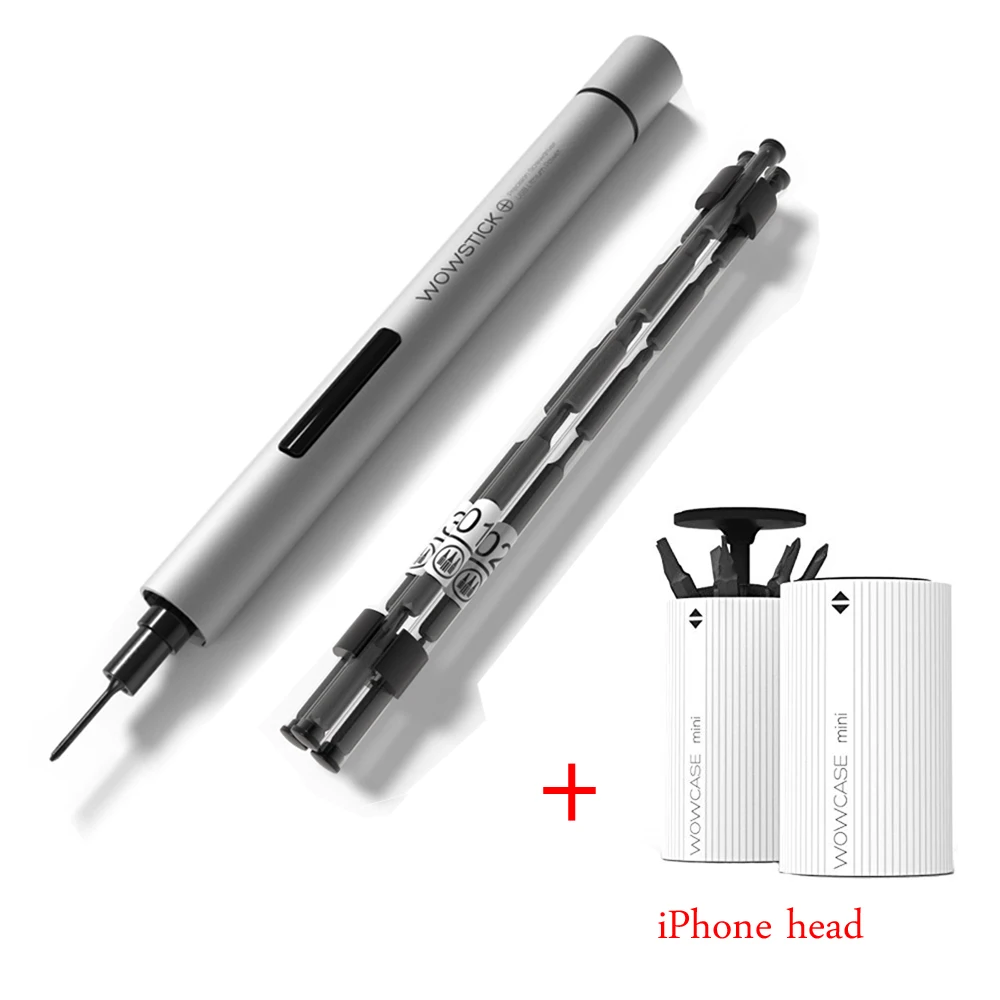 Wowstick 1P 1Fs Mini Cordless Battery Cordless Screwdriver and Apple Bit Set Electric Precision Mobile Phone Electronic Repair
Wowstick 1P 1Fs Mini Cordless Battery Cordless Screwdriver and Apple Bit Set Electric Precision Mobile Phone Electronic Repair
