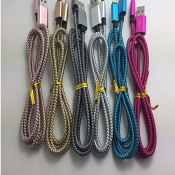 200pcs 1M 3FT Metal alloy Head braided Data Cable Micro Usb Charging Cord Cable For iphone X XS 6 6s 7 8 plus 5s
200pcs 1M 3FT Metal alloy Head braided Data Cable Micro Usb Charging Cord Cable For iphone X XS 6 6s 7 8 plus 5s