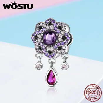 WOSTU 1005 925 Sterling Silver Vintage Purple Intertwined Flower Bead Charms Fit Charm Bracelet For Women Jewelry Gift FIC1075 
WOSTU 1005 925 Sterling Silver Vintage Purple Intertwined Flower Bead Charms Fit Charm Bracelet For Women Jewelry Gift FIC1075