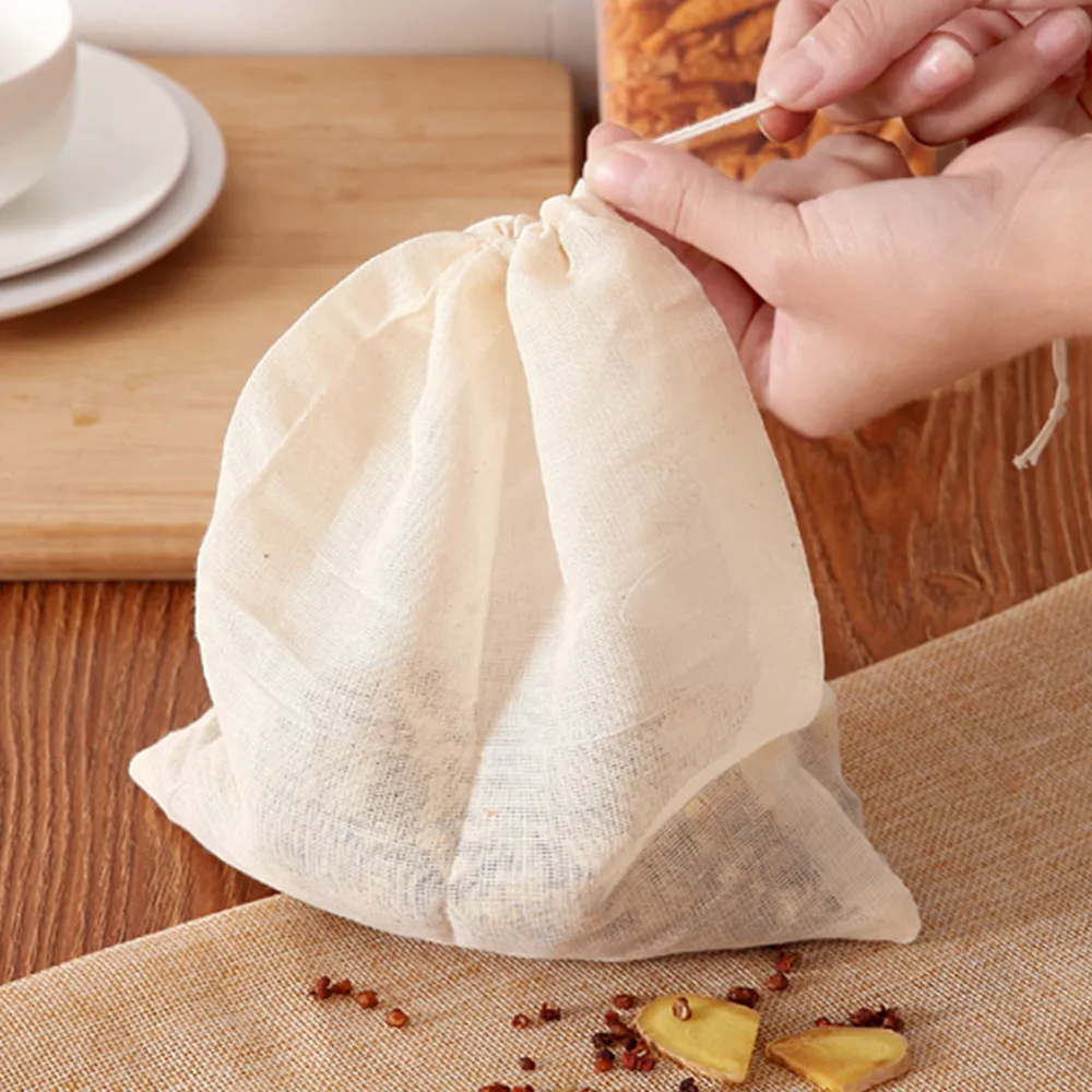 Multifunctional Cotton Drawstring Strainer Reusable Chinese Medicine Filter Bag Kitchen Soup Bag Tea Bags Healthy
Multifunctional Cotton Drawstring Strainer Reusable Chinese Medicine Filter Bag Kitchen Soup Bag Tea Bags Healthy