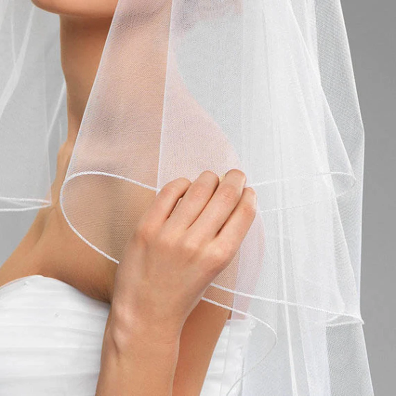 BacklakeGirls-Court-Ivoire-Blanc-Voiles-De-Mari-e-Pas-Cher-Veu-De-Noiva-Mariages-Accessoires-Curto (1)