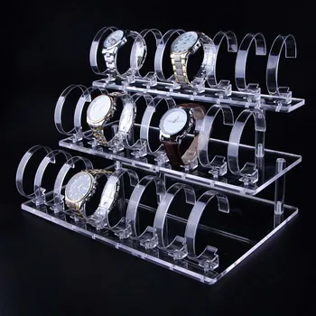 Acrylic Transparent 3 layers Watch Display Shelf Frame 24 Booths Bangle Bracelet Display Table Holder Jewelry Ring Rack
Acrylic Transparent 3 layers Watch Display Shelf Frame 24 Booths Bangle Bracelet Display Table Holder Jewelry Ring Rack