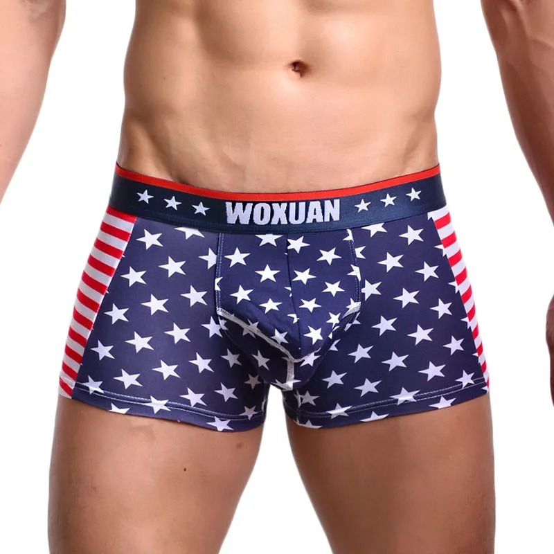 Men Boxers USA Flag Printed Male Boxers 95% Cotton Underwear Sexy Low Waist Underpants Male Fashion Boxers Hombres Underpants
Men Boxers USA Flag Printed Male Boxers 95% Cotton Underwear Sexy Low Waist Underpants Male Fashion Boxers Hombres Underpants