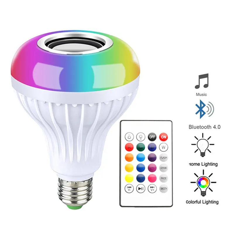 Wireless Bluetooth Speaker Bulb Lamp Light Music Player Dimmable Music Playing Audio with Sound Function Remote Controller
Wireless Bluetooth Speaker Bulb Lamp Light Music Player Dimmable Music Playing Audio with Sound Function Remote Controller