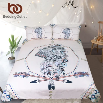 BeddingOutlet Feathers Bedding Set Tribal Duvet Cover Boys Double Bed Set Arrow Printed Vintage Bedclothes Queen Size
BeddingOutlet Feathers Bedding Set Tribal Duvet Cover Boys Double Bed Set Arrow Printed Vintage Bedclothes Queen Size