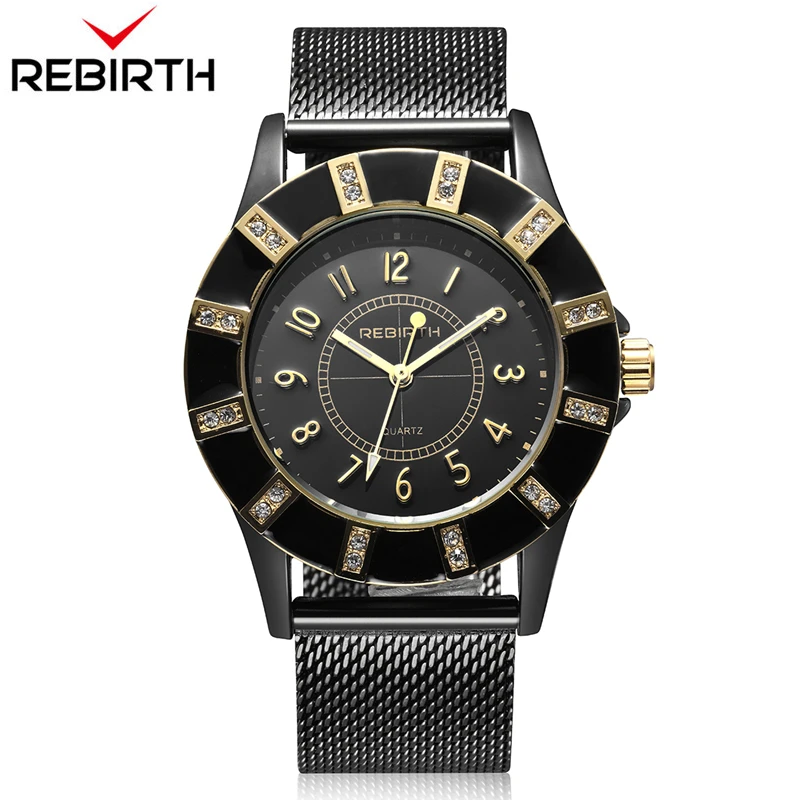 REBIRTH Old School Fashion Watch for Women Black Stainless Steel Bracelet Hand Sports Watches Ladies female Clock with box
REBIRTH Old School Fashion Watch for Women Black Stainless Steel Bracelet Hand Sports Watches Ladies female Clock with box
