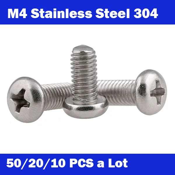 M4*4-100MM 50/20/10pcs/lot DIN7985 Stainless steel 304 M4 round pan head philips micro machine screw free shipping GB818 HW002
M4*4-100MM 50/20/10pcs/lot DIN7985 Stainless steel 304 M4 round pan head philips micro machine screw free shipping GB818 HW002