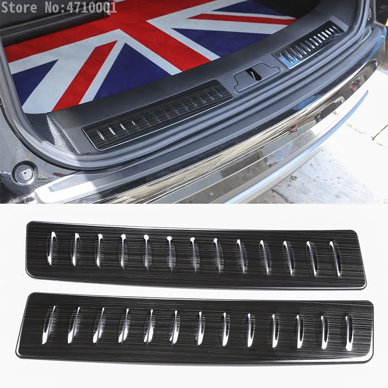 Stainless Black Brushed Car Rear Trunk Door Bumper Protector Plate Threshold Cover Trim For Land Rover Range Rover Velar 2017
Stainless Black Brushed Car Rear Trunk Door Bumper Protector Plate Threshold Cover Trim For Land Rover Range Rover Velar 2017