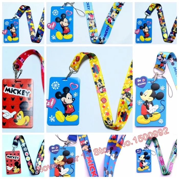 Retail 1pcs mickey cartoon Holder Identity Badge with Lanyard Neck Strap Card Bus ID Holders With Key Chain QW-628
Retail 1pcs mickey cartoon Holder Identity Badge with Lanyard Neck Strap Card Bus ID Holders With Key Chain QW-628