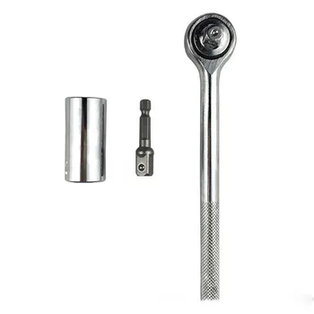 Magic Spanner Grip Universal Ratchet Socket Multi Function 7-19mm Power Drill Adapter Car Hand Tools Ratchet wrench Repair Kit
Magic Spanner Grip Universal Ratchet Socket Multi Function 7-19mm Power Drill Adapter Car Hand Tools Ratchet wrench Repair Kit
