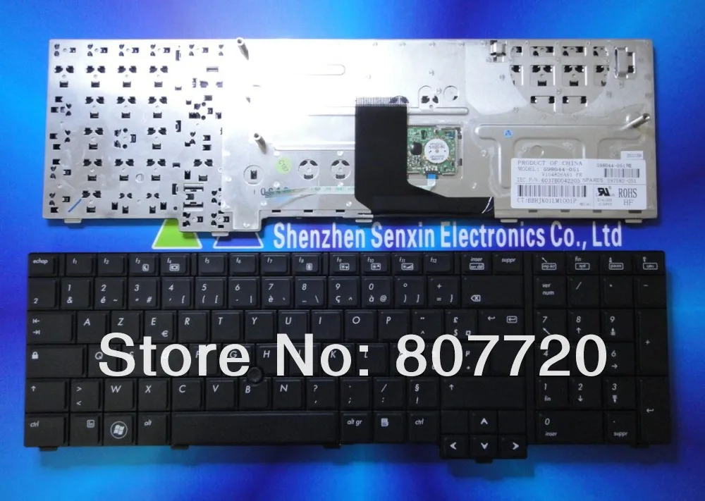 Клавиатура для HP 100%, 8740 Вт, 8740P, с французской раскладкой, 8740-051,V104826AK1, 598044-051.
Клавиатура для HP 100%, 8740 Вт, 8740P, с французской раскладкой, 8740-051,V104826AK1, 598044-051.