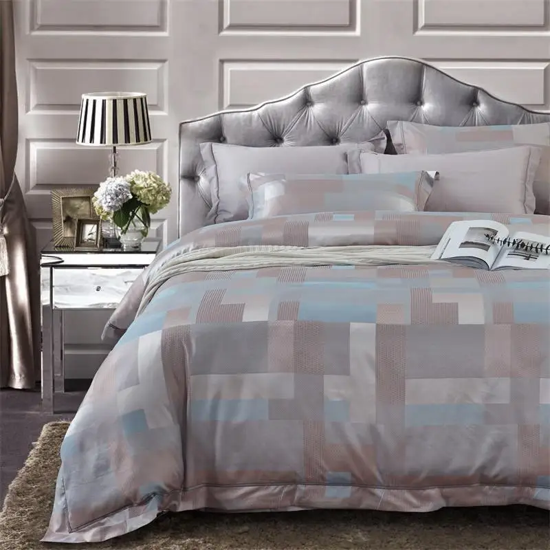 silver plaid silk and cotton bedding queen size jacquard flat sheet set home textile pollow cases soft bed linen 4pc home decor
silver plaid silk and cotton bedding queen size jacquard flat sheet set home textile pollow cases soft bed linen 4pc home decor
