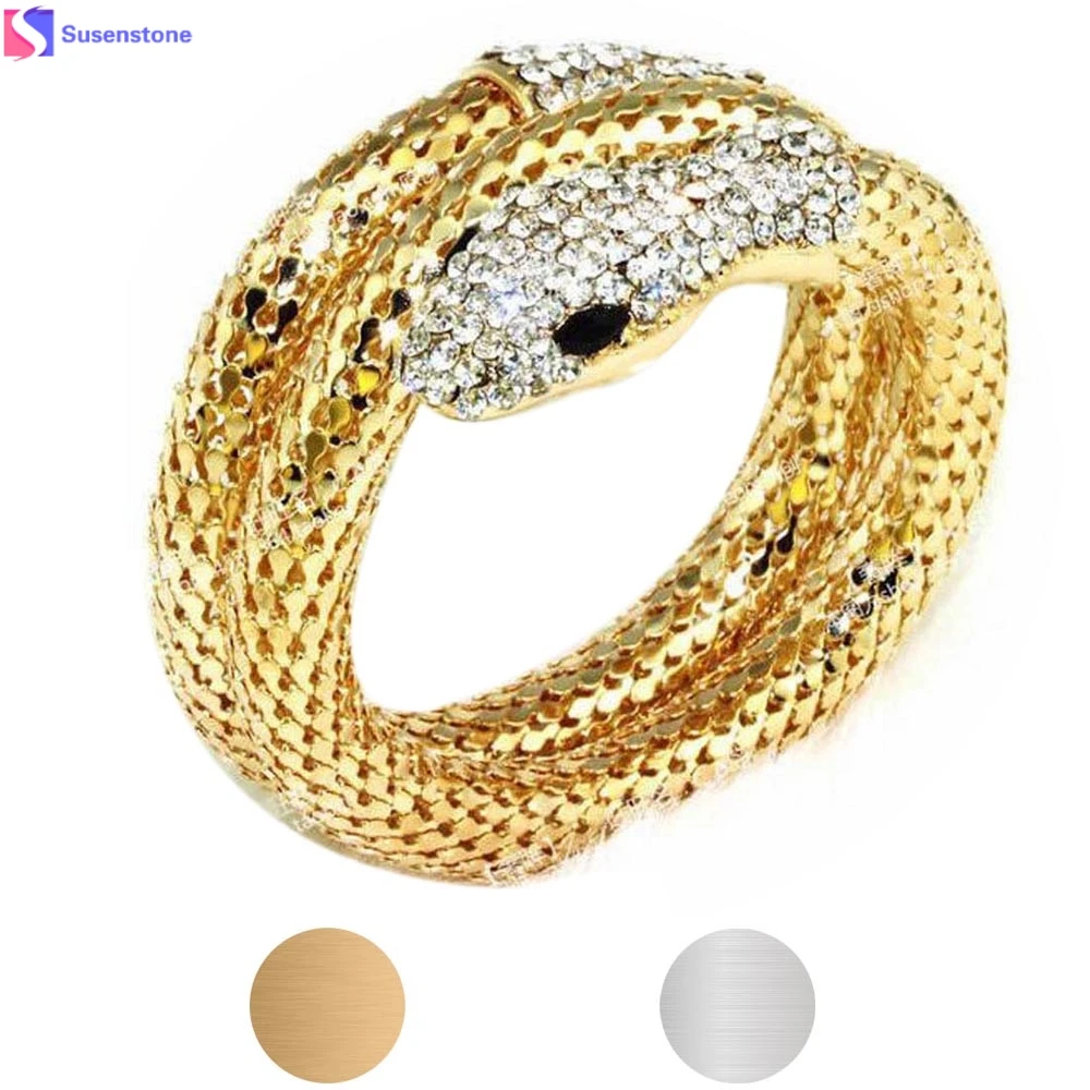 Punk Rhinestone Curved Stretch Snake Cuff Bangle Bracelet multi strand Snake Bracelet #4-5
Punk Rhinestone Curved Stretch Snake Cuff Bangle Bracelet multi strand Snake Bracelet #4-5