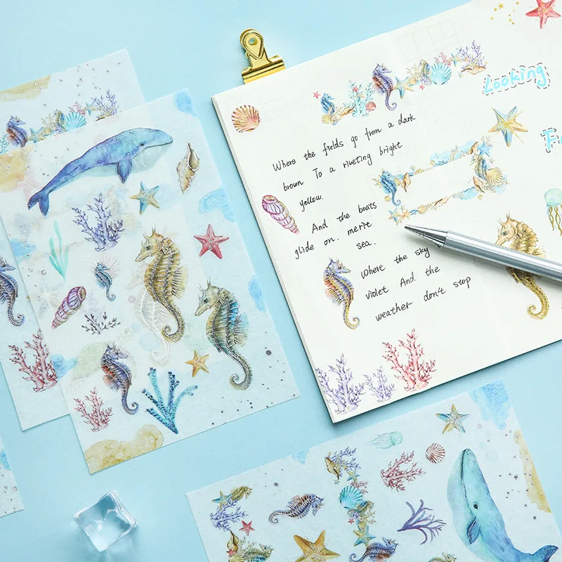 3 pcs/pack Ocean Series Gilding Silver Decorative Stickers Scrapbooking Stick Label Diary Stationery Album Stickers
3 pcs/pack Ocean Series Gilding Silver Decorative Stickers Scrapbooking Stick Label Diary Stationery Album Stickers