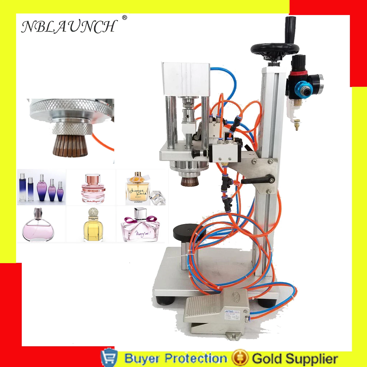 Free Shipping Perfume Tying Machine Capper Sealing Machine Metal Cap Press Machine Perfume Capping Machine Perfume Capper Sealer
Free Shipping Perfume Tying Machine Capper Sealing Machine Metal Cap Press Machine Perfume Capping Machine Perfume Capper Sealer