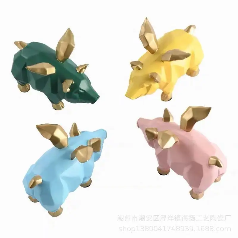 Home Decoration Accessories Nordic Style Modern Abstract Pig Statue Resin Craft Geometric Home Ornaments Pig Statue Sculpture
Home Decoration Accessories Nordic Style Modern Abstract Pig Statue Resin Craft Geometric Home Ornaments Pig Statue Sculpture