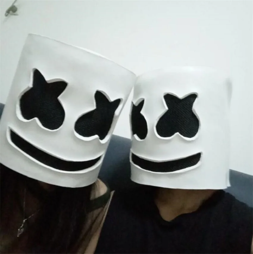 Halloween Cosplay DJ Marshmello White Mask Helmet Costume Accessory Full Head Latex Prop
Halloween Cosplay DJ Marshmello White Mask Helmet Costume Accessory Full Head Latex Prop