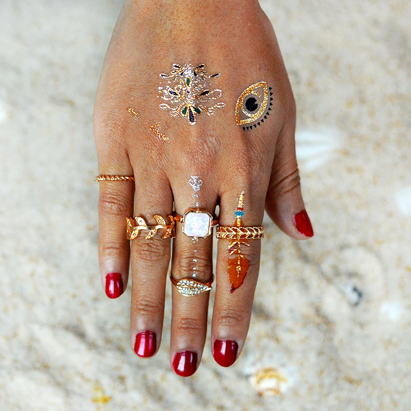5pcs/set Bohemia Vintage Leaf Stone Midi Rings Set Unique Carving Tibetan Knuckle Ring For Women Gold Punk Boho Beach Jewelry
5pcs/set Bohemia Vintage Leaf Stone Midi Rings Set Unique Carving Tibetan Knuckle Ring For Women Gold Punk Boho Beach Jewelry