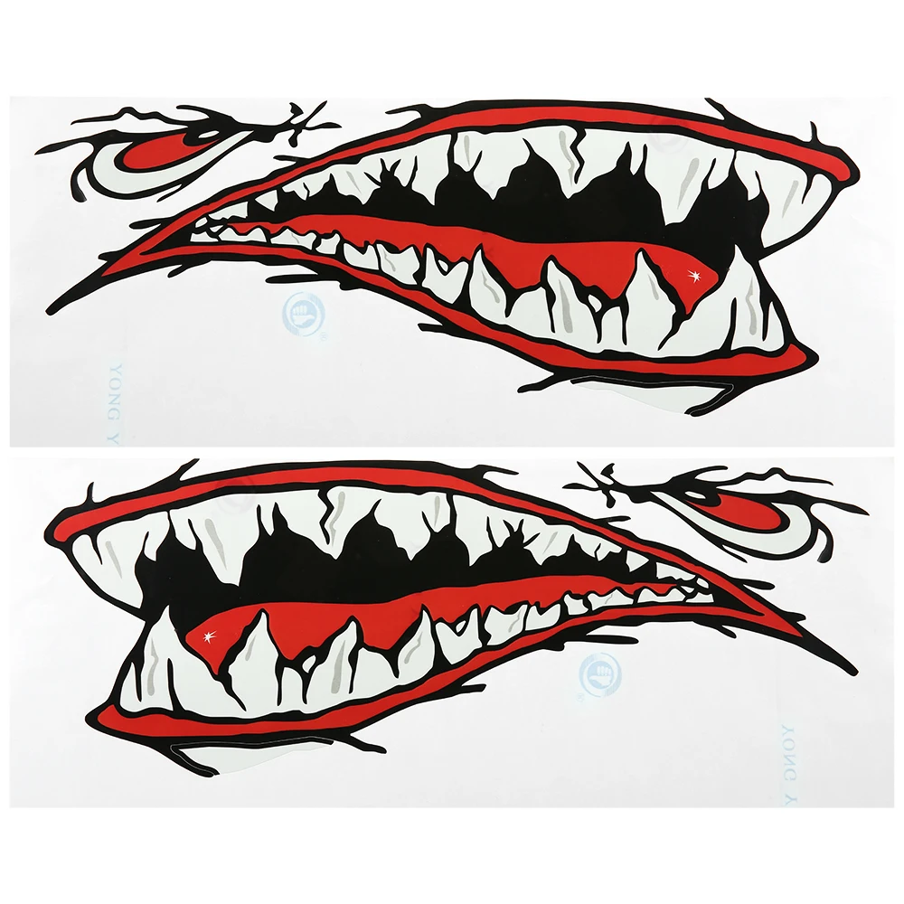 2pcs Waterproof Fish Teeth Mouth Stickers Kayak Sticker Kayak Accessories Funny Sticker Boat Car Truck Accessories for Cute DIY
2pcs Waterproof Fish Teeth Mouth Stickers Kayak Sticker Kayak Accessories Funny Sticker Boat Car Truck Accessories for Cute DIY