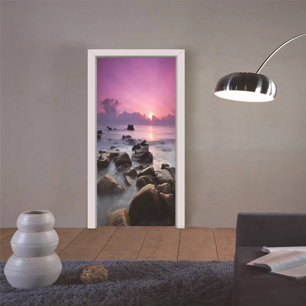77x200cm 3D Sea View Door Stickers For Living Room Bedroom PVC Self Adhesive Wallpaper Home Decor DIY Waterproof Mural Decal
77x200cm 3D Sea View Door Stickers For Living Room Bedroom PVC Self Adhesive Wallpaper Home Decor DIY Waterproof Mural Decal