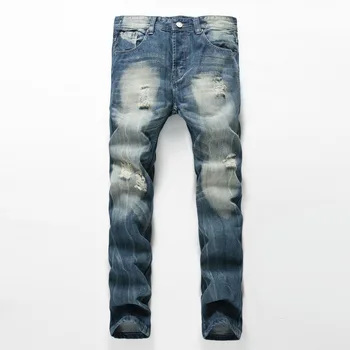 New 2019 Casual Distressed Jeans Men Vintage Slim Straight Biker Jeans Slim Pant Male Denim Pant Plus Size 42
New 2019 Casual Distressed Jeans Men Vintage Slim Straight Biker Jeans Slim Pant Male Denim Pant Plus Size 42
