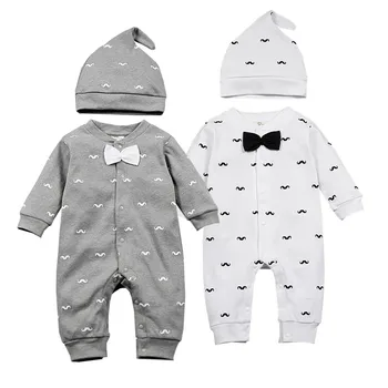 2020 Spring New Baby Boy Clothes Beard Print Fashion Romper+Cap 2pcs/set Newborn Toddler Baby Clothing Set Bebes Outfits 0-1T
2020 Spring New Baby Boy Clothes Beard Print Fashion Romper+Cap 2pcs/set Newborn Toddler Baby Clothing Set Bebes Outfits 0-1T