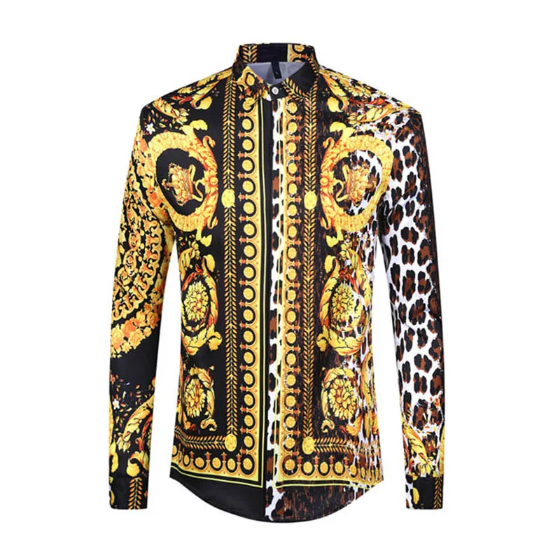True Reveler nightclub shirts design men long sleeve leopard print flower blouse camouflage fashion patchwork crown shirt
True Reveler nightclub shirts design men long sleeve leopard print flower blouse camouflage fashion patchwork crown shirt