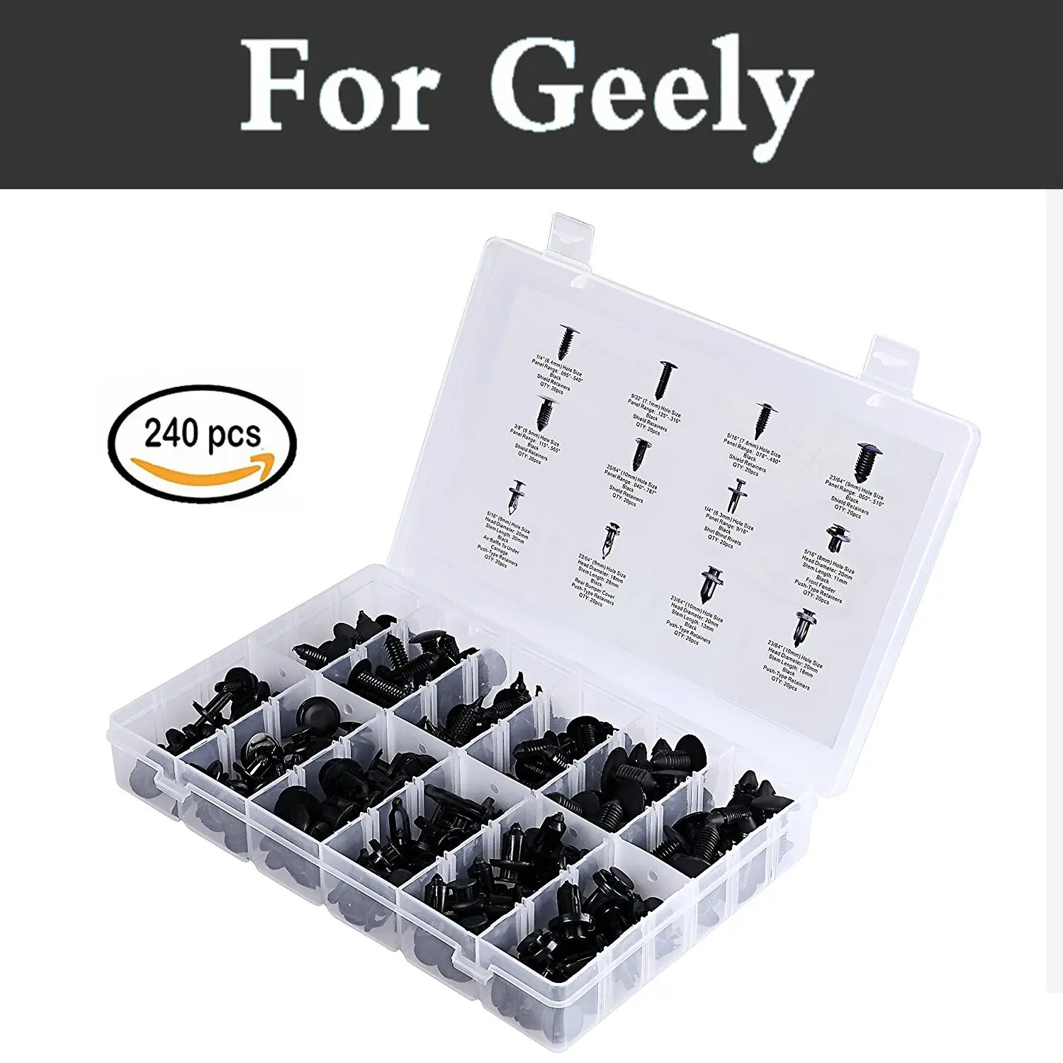 240 Pcs 12 Sizes Car Clips Assortment Push Retainer Kit Set Fastener Remover For Geely Fc Gc6 9 Haoqing Lc Cross Mk Mr Otaka Sc7
240 Pcs 12 Sizes Car Clips Assortment Push Retainer Kit Set Fastener Remover For Geely Fc Gc6 9 Haoqing Lc Cross Mk Mr Otaka Sc7