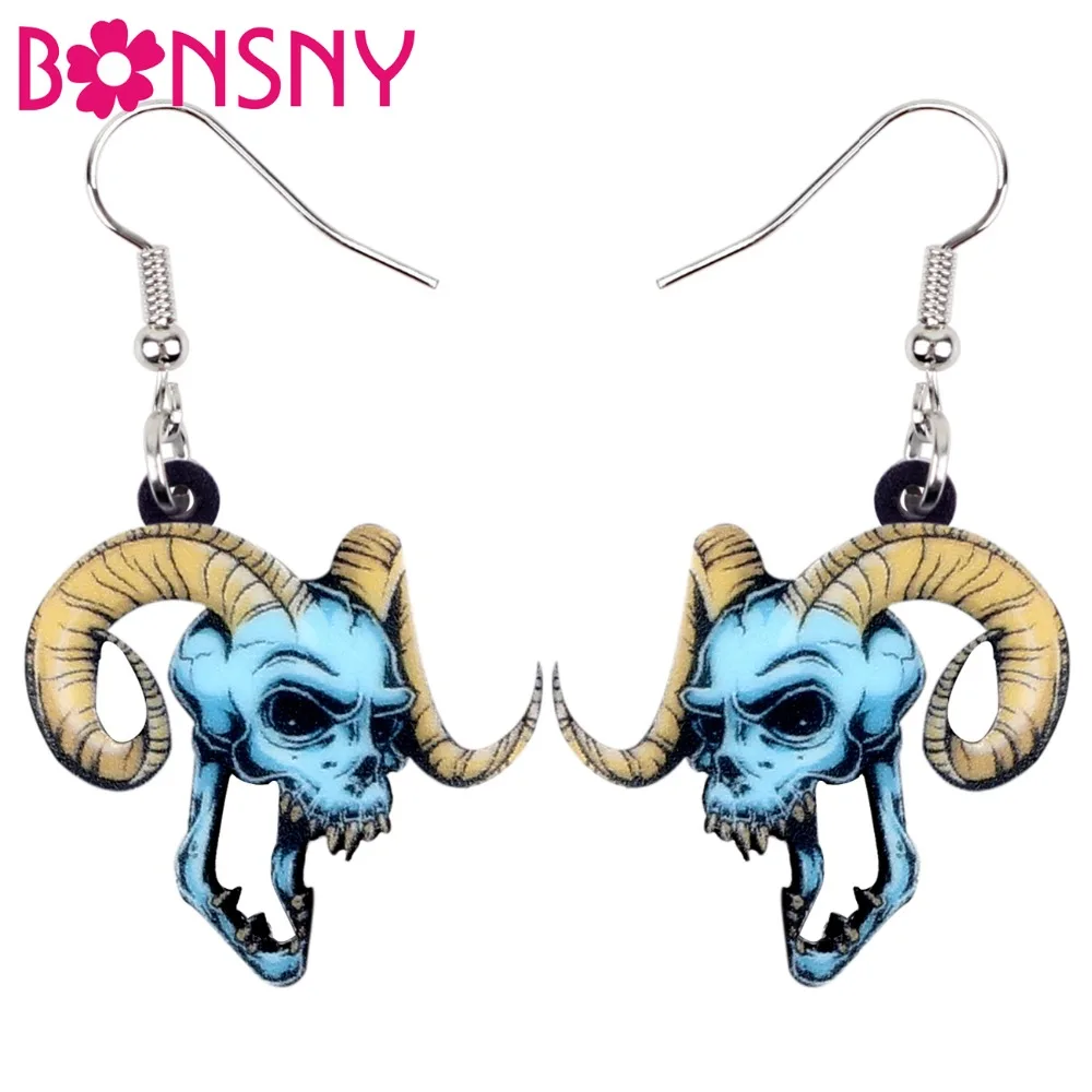 Bonsny Acrylic Halloween Beast Devil Skull Earrings Drop Dangle Fashion Punk Jewelry For Women Girls Teen Party Charms Wholesale
Bonsny Acrylic Halloween Beast Devil Skull Earrings Drop Dangle Fashion Punk Jewelry For Women Girls Teen Party Charms Wholesale