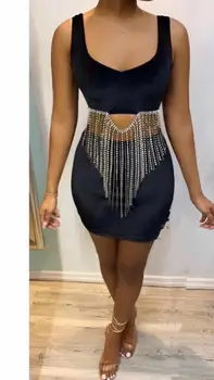 Summer Women Bandage Dress Vestidos Verano 2019 Sexy O Neck Tank Tassel Black Bodycon Party Dress
Summer Women Bandage Dress Vestidos Verano 2019 Sexy O Neck Tank Tassel Black Bodycon Party Dress