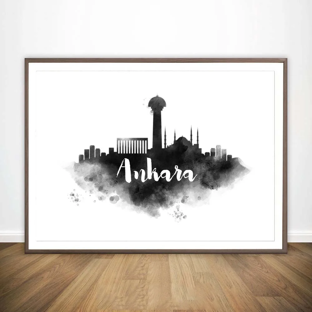 

Ankara Osaka Prague Milano Naples Florence Marseille San Marino Munich Hamburg Vatican Travel Poster Canvas Painting