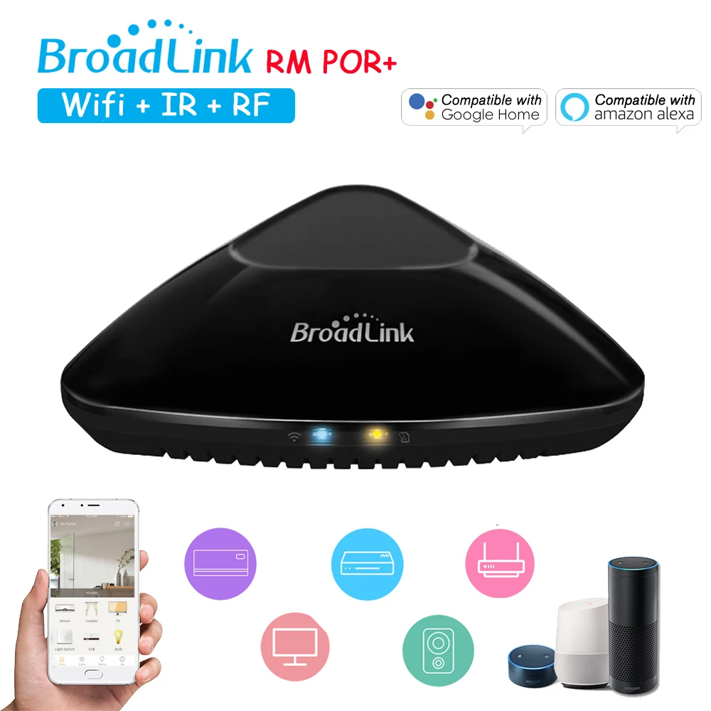 Broadlink-RM-PRO-RM33-Universal-Intelligent-Remote-Controller-WiFi-IR-RF-Switch-App-Control-For-Alexa