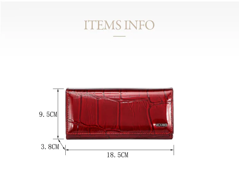 VICKAWEB Magnetic Hasp Wallet Women Genuine Leather Wallet Female Fashion Women Wallets Long Womens Wallets and Lady Coin Purses20170614_013623_003