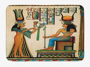Egyptian Bath Mat Old Egyptian Papyrus Depicting Queen Nefertari Historical Empire Artwork Plush Bathroom Mat
Egyptian Bath Mat Old Egyptian Papyrus Depicting Queen Nefertari Historical Empire Artwork Plush Bathroom Mat