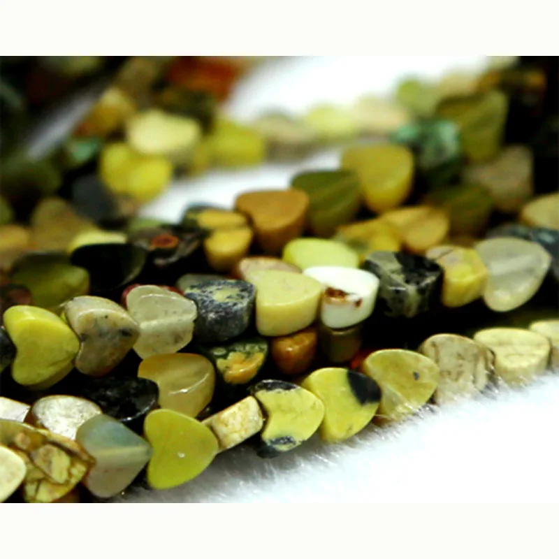 Natural Stone Genuine Yellow Turquoise Flat Heart Shape Loose Small Beads 4-10mm Fit Jewelry DIY Necklace or Bracelets 15" 03055
Natural Stone Genuine Yellow Turquoise Flat Heart Shape Loose Small Beads 4-10mm Fit Jewelry DIY Necklace or Bracelets 15" 03055