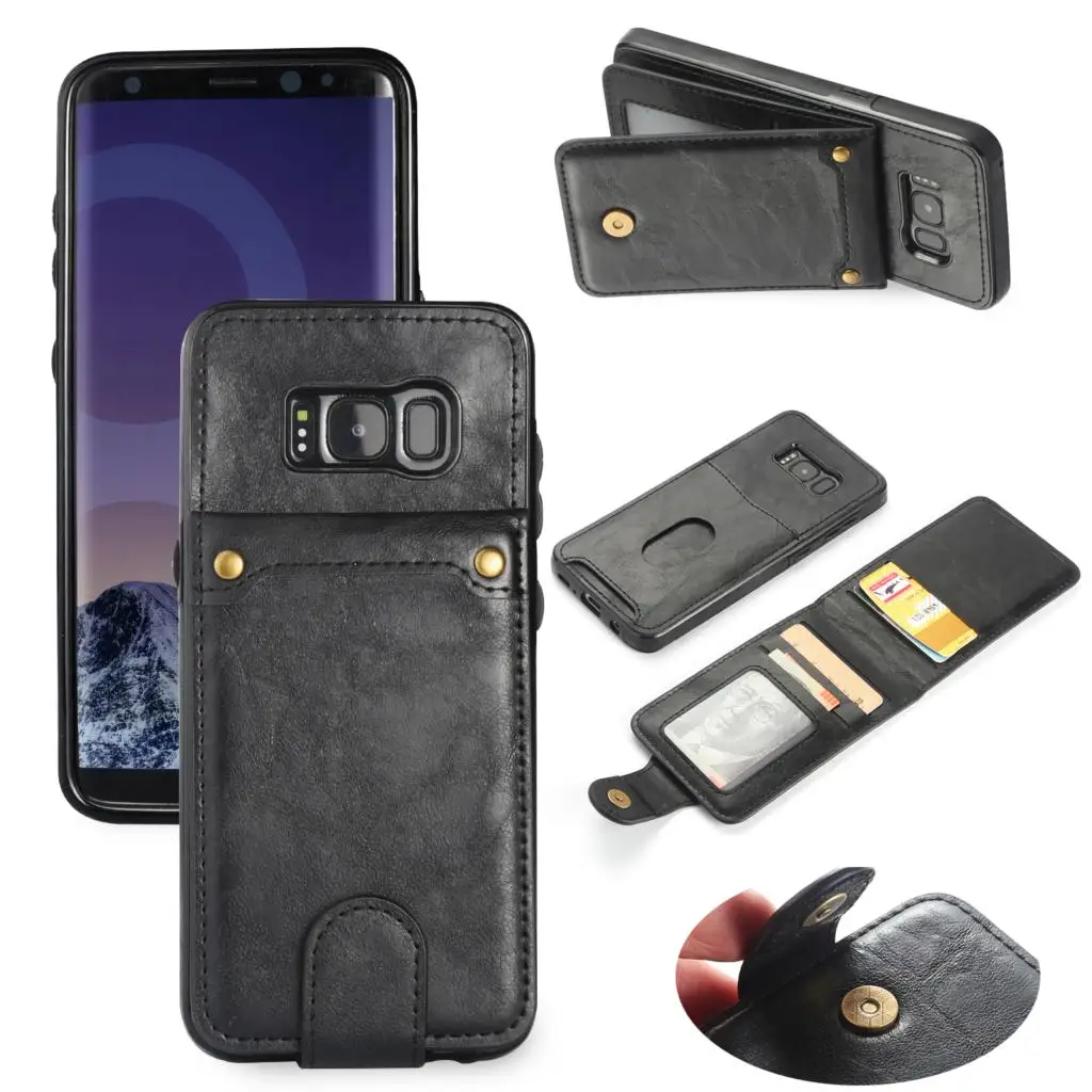 Leather Wallet Case For Samsung Plus Flip Cover Card package Card Down For Galaxy S8 S9 Phone Case Fundas
Leather Wallet Case For Samsung Plus Flip Cover Card package Card Down For Galaxy S8 S9 Phone Case Fundas