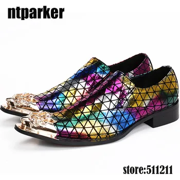 ntparker 2020 New Fashion Golden Steel Toe Leather Dress Shoes Men Mixed Colors Oxford Shoes for Men Party and Wedding Shoes!
ntparker 2020 New Fashion Golden Steel Toe Leather Dress Shoes Men Mixed Colors Oxford Shoes for Men Party and Wedding Shoes!