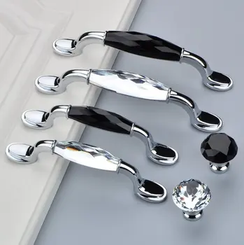 3.75" 5" Glass Dresser Pull Knob Drawer Handles Pulls Knob Chrome Silver Clear Black Modern Crystal Cupboard Cabinet Handle Pull
3.75" 5" Glass Dresser Pull Knob Drawer Handles Pulls Knob Chrome Silver Clear Black Modern Crystal Cupboard Cabinet Handle Pull