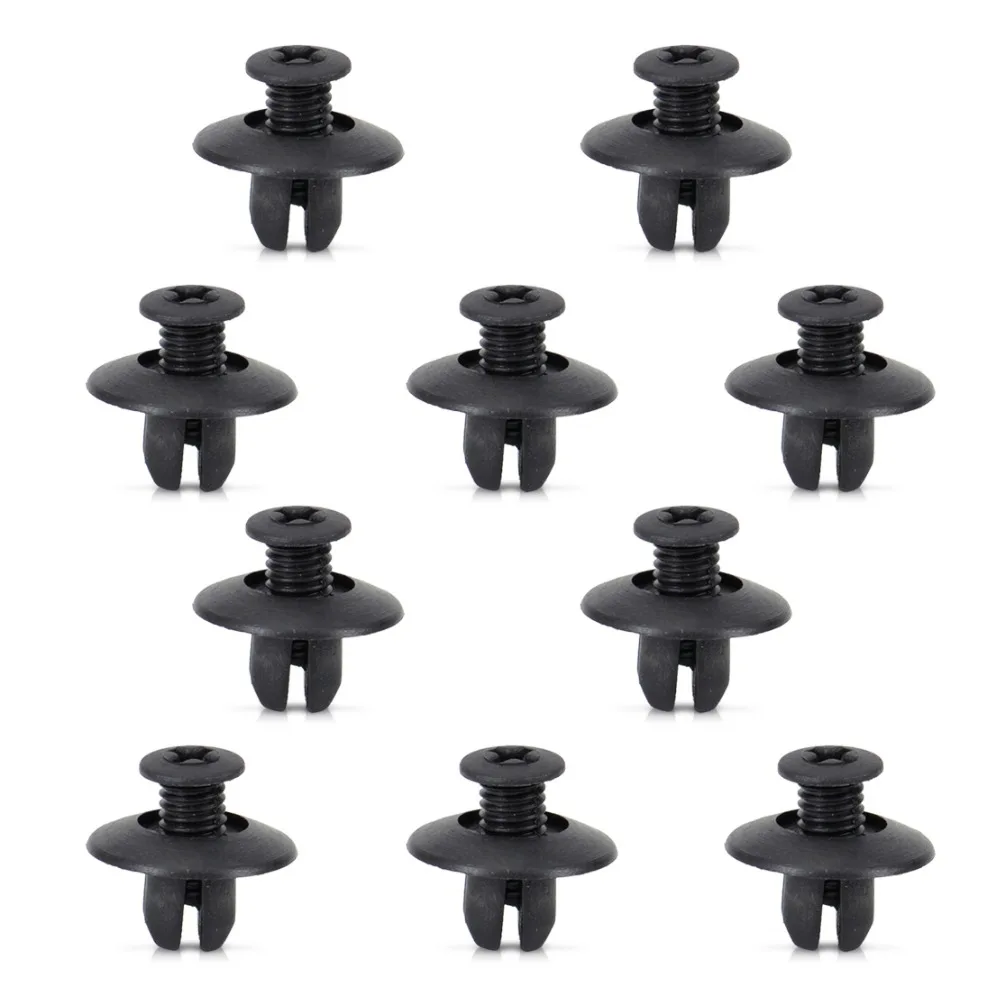 DWCX 10Pcs Black Screw Type Fender Clip Shield Rivet Retainer Fasteners 63876-95596 FB01-56-964 90675-SB3-003 for Nissan Mazda
DWCX 10Pcs Black Screw Type Fender Clip Shield Rivet Retainer Fasteners 63876-95596 FB01-56-964 90675-SB3-003 for Nissan Mazda